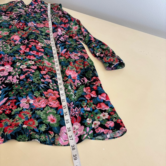 WHIT Alice Floral Multicolor Long Sleeve Dress Medium NEW - Picture 9 of 15